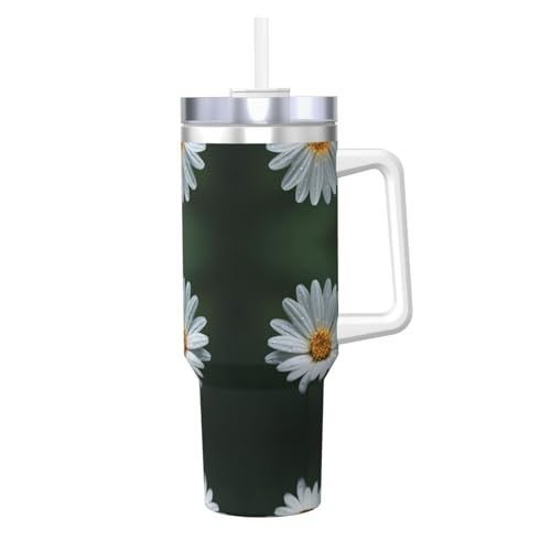 Vaso térmico acero inoxidable con asa y sorbete 40oz