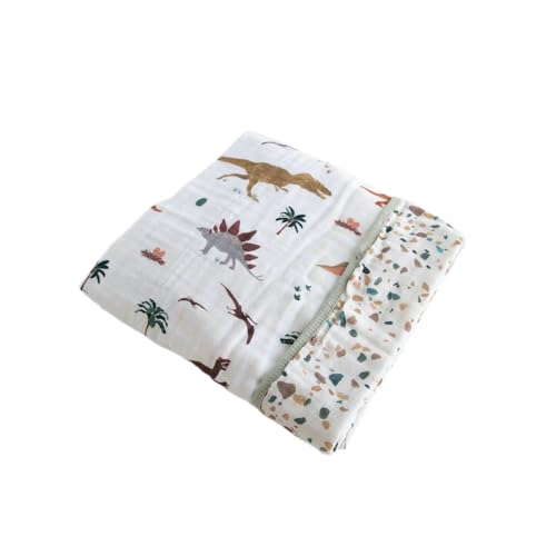 RED ROVR Manta de muselina de algodón orgánico 100% certificada, colcha de muselina multicapa, para recién nacidos y niños pequeños, suave, ligera, guardería, cochecito, lavable a máquina, 30 x 40