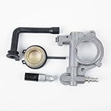 Eawfgtuw Für Öl Schneckengetriebe Kit für M 60 024 026 240 260 Kettensäge Ersatzteil 1121-007-1043 mit Ölfilter und Leitung