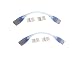 4 Pins Extention/Jumper/Bridge Cable, COLINKIND 2 Pack 12 inches Connection cable for 110V/120V RGB LED Strip Light High Voltage 3528/5050 SMD LED Lighting