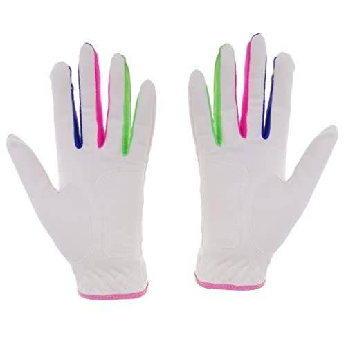 Leipupa 1 Pair Kids Non- Elastic Breathable Golf Gloves - 14 #TOP4