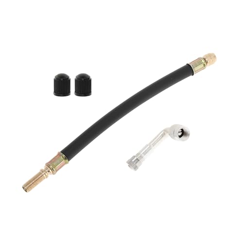 Image of Motoforti 1set 90 Degree Copper Tire Valve Extension with Durable Plastic 210mm Tyre Valve Inflation Adapter for Car Motorcycle RV Truck Bike