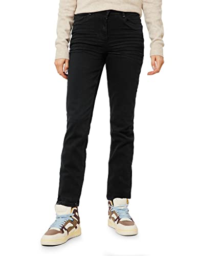 Cecil Damen B375281 Jeanshose, Basic Black Wash, 29W / 32L EU