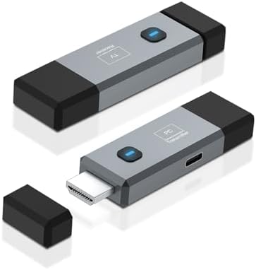 LNN Wireless HDMI Transmitter and Receiver 1080P 60Hz, Dual Band 2.4G+5G Signal, 165ft Range, Plug & Play HDMI Extender Kit for TV, Projector, Laptop, Camera, Conference & Home Theater