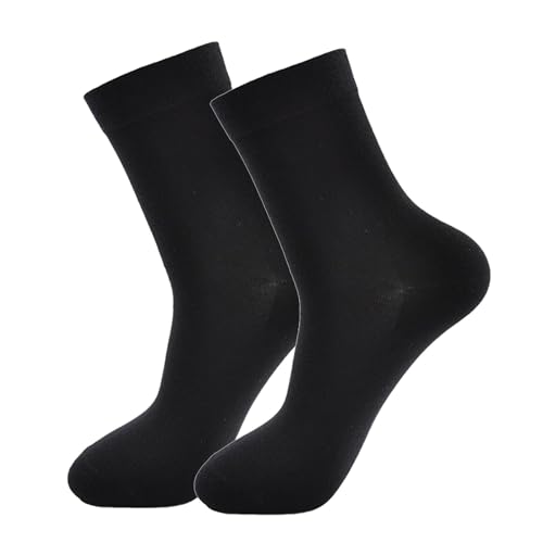 Men's Mid Crew Socks - Polyester Half Cushion Stockings for Comfort and Durability - Ideal for Everyday Wear and2