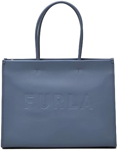 A4対応 FURLA テッサ トートバッグ レザー ブルー フルラ 904 FURLA ブルー レザー トートバッグ
