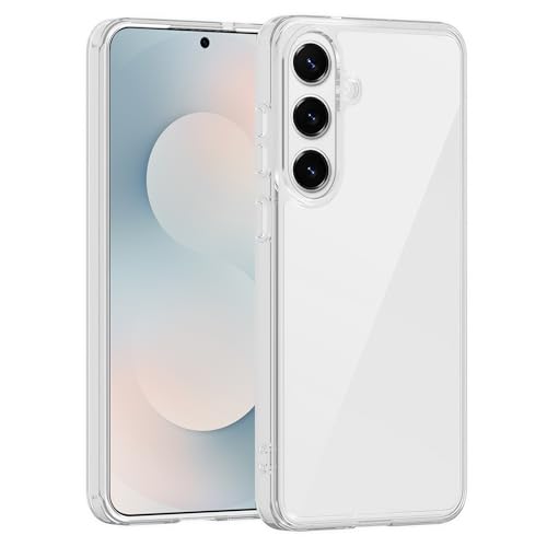TENOC �X�}�z�P�[�X Samsung Galaxy S25 FE�p�A�N���A�P�[�X ���ϖh�~�ی�o���p�[�n�[�h�o�b�N�J�o�[