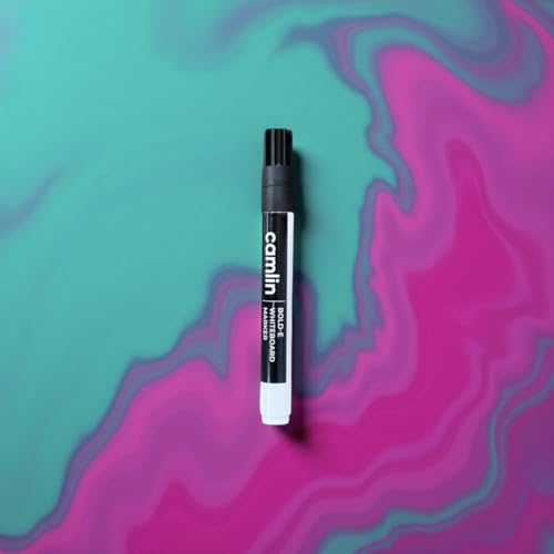Image of Camlin Whiteboard Marker Pen Black Color Fine Point Type - (Pack of 10)