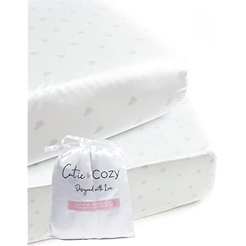 CutieCozy Satin Fitted Crib Sheet Set Cover
