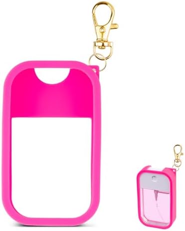 VANEST Silicone Case Compatible with Touchland Spray (Hot Pink, 1 Pack)