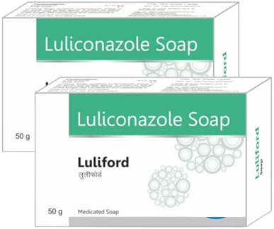 Double Lips Luliconazole Soap for anti fungal and skin Problems 50 Gm Each Pack of 2