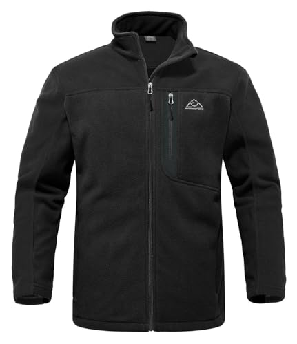 Rdruko Men's Fleece Jackets Full Zip Lightweight Outdoor