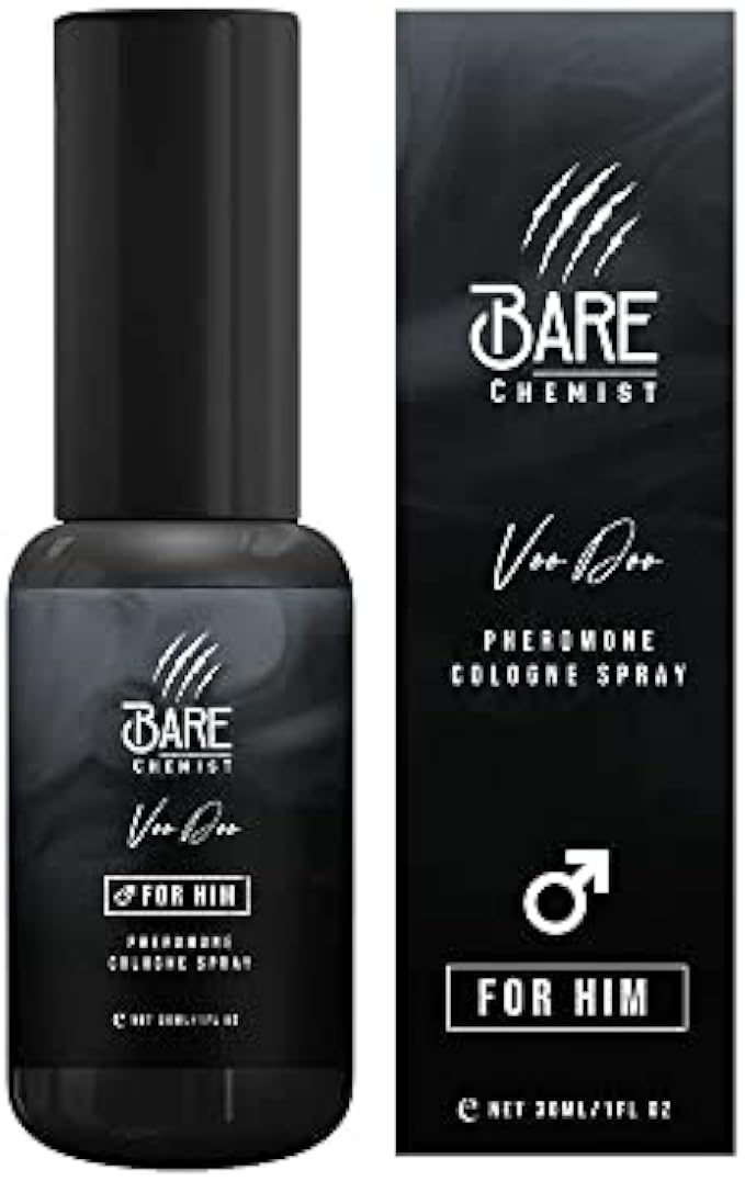 Pheromones for Men to Attract Women (VooDoo) Cologne - Pheromone Cologne Spray [Attract Women] - Extra Strong, Concentrated Proven Pheromone Formula by Bare Chemist
