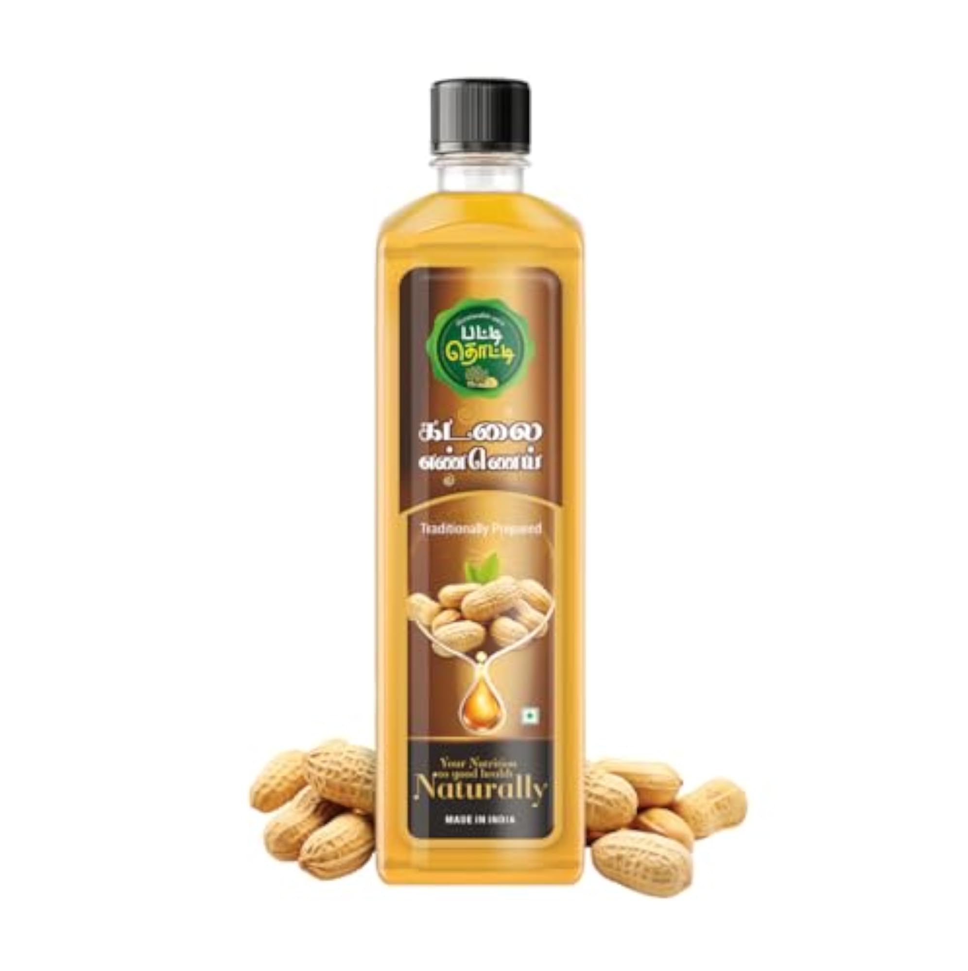 Patti Thotti Groundnut Wood Cold Pressed Essential Oil - 500ML