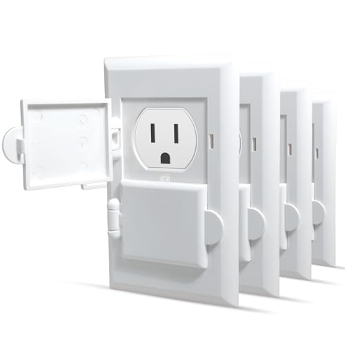 Image of Outlet Covers Baby Proofing - 4 Pack Baby Proof Safety Electric Plug Covers - for Duplex Outlets - Easy Install