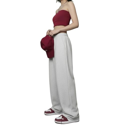 Image of dockstreet Straight Wide fit Long Length Open Bottom Jogger for Women /Trending Multi Pocket Style, Relaxed Casual Pants for Women