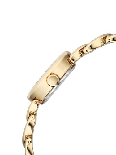 Image of Fastrack Vyb Bliss with Quartz Analog Green Dial Gold Alloy Strap Watch for Girls - FV60131YM01W