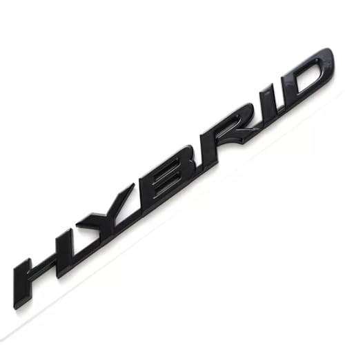 Image of 1x Metal Hybrid Emblem Fits for 19-23 Rear Door Left Hand Badge Decals (Matte Black)