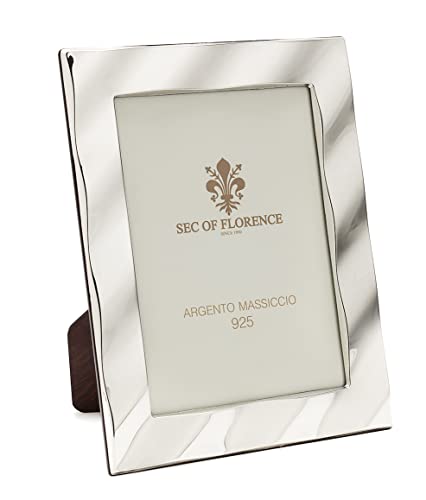 Sec Of Florence 10x15 Marco De Fotos De Plata De Ley 925 Maciza Con Parte Trasera De Madera Caoba 7210 10x15 Sec Of Florence 10x15 Marco De Fotos De Plata De Ley 925 Maciza Con Parte Trasera De Madera Caoba 7210 10x15