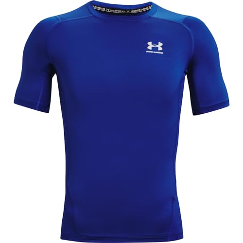 Under Armour Men's Armour HeatGear Compression Short-Sleeve T-Shirt , Royal Blue (400)/White, Small by Under Armour - Image 5