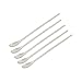 Aexit 5Pcs 22cm Measuring Tools & Scales Length Single Head Laboratory Reagent Stainless Steel Sampling Cups Medicine Spoon