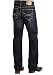 Stetson Men's 1312 Relaxed Fit Jeans With Flag Detail Boot Cut - 11-004-1312-4039 Bu