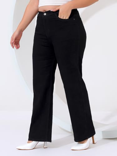 Image of Nifty Women's High Rise Denim Stretchable Straight Fit Plus Size Jeans