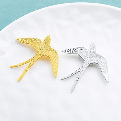 Broche broches simples for femmes en acier inoxydable doré or - 7