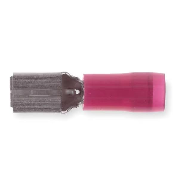 Female Disconnect, Red, 22 to 18 AWG, PK100 RAD18-182-A