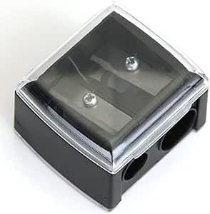 Black Eyeliner Sharpener, Portable Cosmetic Pencil Sharpener for Eyebrows, Eyeliner, Pencil, Manual, Plastic, Black-image-25