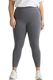 sportliche Hose aus Eco Cotton Elasthan Mix, nachhaltig, bis Größe 50, extra-breiter, elastischer Bund, bequemer Schnitt