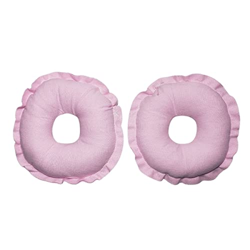 Kit 2 Rosquinhas De Amamentação Absorventes Seios Lavável 100% Algodão Tamanho:U;Cor:Rosa
