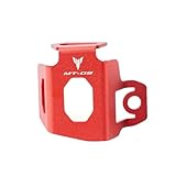 Der Schutz des hinteren Bremsbehälters für Motorradzubehör ist an einer sehr exponierten Stelle angebracht. Er kann nicht beschädigt oder gar abgerissen werden und verhindert, dass der Deckel der Bremspumpe abgeschraubt wird.