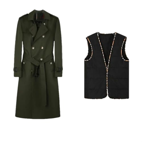 Trench coat homme long pour le travail au printemps