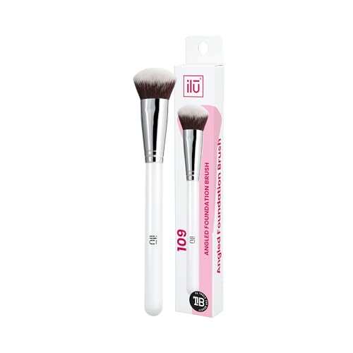 Tb Tools For Beauty - Ilu 109 Foundation Pinsel FĂĽr Makelloses Make-up Schminkpinsel Set Mit Hochwertigen Taklon Borsten Ideal FĂĽr FlĂĽssige Und Creme Foundations