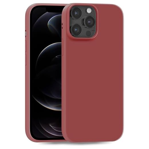 MyGadget TPU Case for iPhone 12 Pro Max - [ Camera Protection & Anti Fingerprint ] - Silicone Cover with Soft Touch & Anti Scratch Shell - Matte Brown