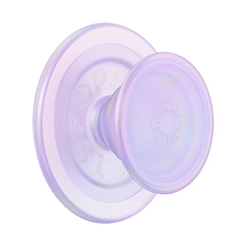 Image of PopSockets Phone Grip for MagSafe, Magnetic Holder, Phone Stand, Cute Pink - Opalescent Clear