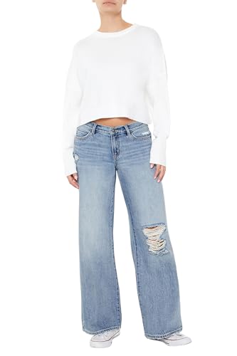 Forever 21 Women's Cropped Drop-Sleeve Sweater2