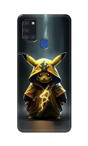 Image of PRINTFIDAA Printed Hard Back Cover Case for Samsung Galaxy A21s Back Cover (Cartoon Cat) -112