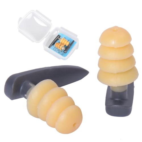 Tapones para los oídos de natación de silicona, Tapones para los oídos de natación suaves,Tapones para los oídos de natación de silicona reutilizables impermeables | Tapones para los oídos