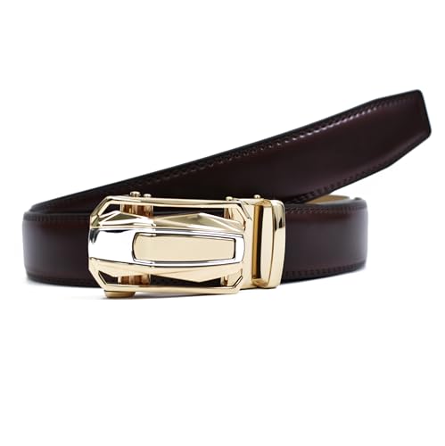 Image of WildHorn Men's Genuine Leather Belt for Men| Premium Auto-Lock Buckle | Adjustable up to 48 inch | Formal & Casual Wear | Micro-Adjust Fit | Stylish Gift Box Included