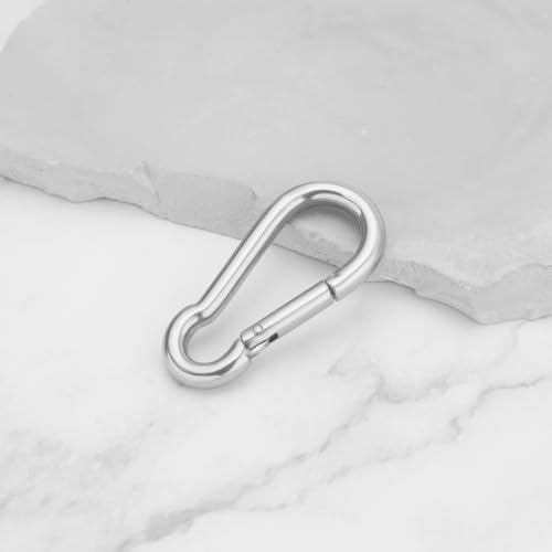 OTOTEC 4pcs M10 Edelstahl T-Schlitz Bolt Eye Nut Load Zurrösen mit Karabiner Ladungssicherung Kompatibel mit VW T5 T6