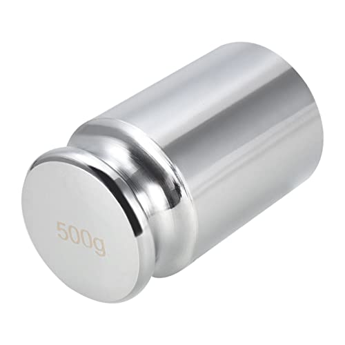 QUARKZMAN 500g Calibración Peso x 1uds Cromo Chapado Acero Gramos Peso para Digital Joyas Básculas y Equilibrio Prueba, [M1 Precisión]