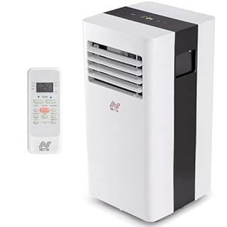 NETTA Portable Air Conditioner 3-IN-1 8000BTU, Dehumidifier, Cooling Fan - Remote Control, LED Touch Control, Adjustable Temperature, for Home, Bedroom, Living room,Office [Energy Class A]
