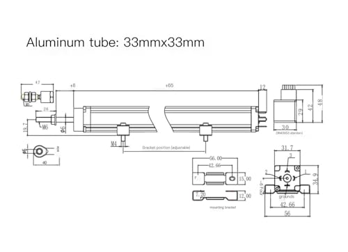 Capteur linéaire PR3-800 mm pour machine de moulage par injection - 3