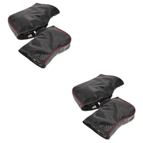 BUGUUYO 2 Pares Guantes para de Nieve Motocicleta Guantes de segador Guantes de equitación Montar Guantes de Mitones Guantes Calentadores de Manos Guantes de Montar Cuero