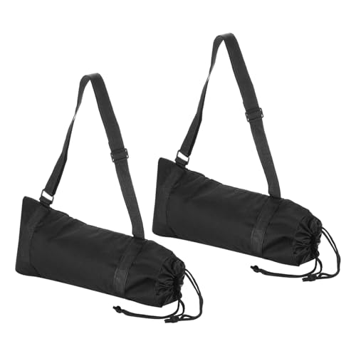 Sacs de trépied rembourrés PATIKIL en nylon noir de 35 x 18 cm avec poignées de transport stables