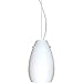 Besa Lighting 1KX-412607-LED-SN 1X6W GU24 Pera 9 LED Pendant with Opal Matte Glass, Satin Nickel Finish