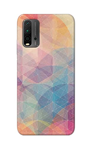Image of Printed Hard Back Cover Case for Mi Redmi 9 Power Back Cover (Crumpled Paper Design) -1803