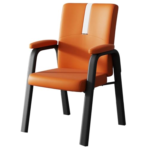 ���_���ȉ�c���`�F�A �A�[�����X�g�t�����U�[����̃z�[���I�t�B�X�֎q �v���Q�X�g�p��t�`�F�A �Y�f�|�t���[���̉�c���֎q(Orange)